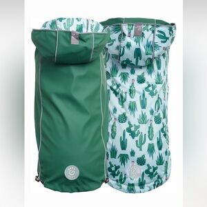 GF Pets Reversible Green and Cactus Print Dog Jacket